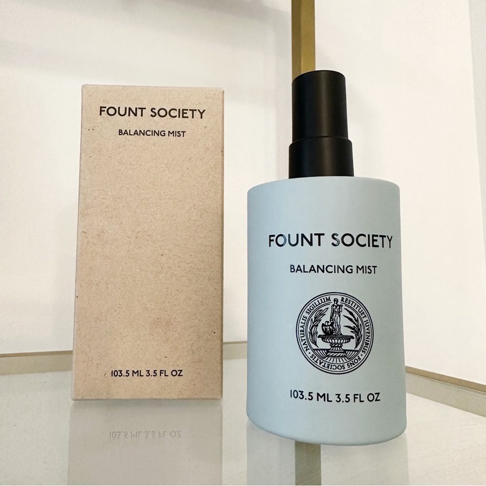 NEW Fount Society BALANCING FACE MIST Rosewater + Snow Mushroom 3.5oz
